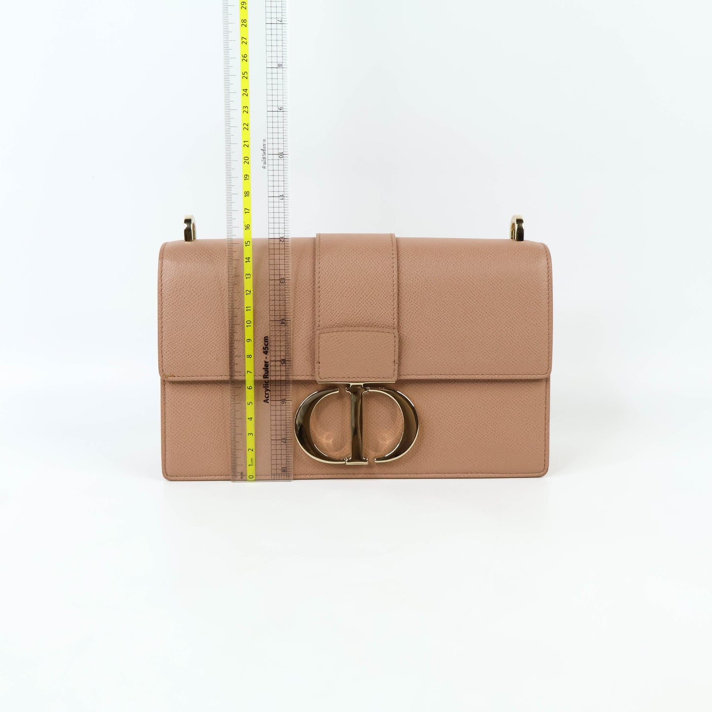 Christian Dior 30 Montaigne Flap Bag Medium Latte