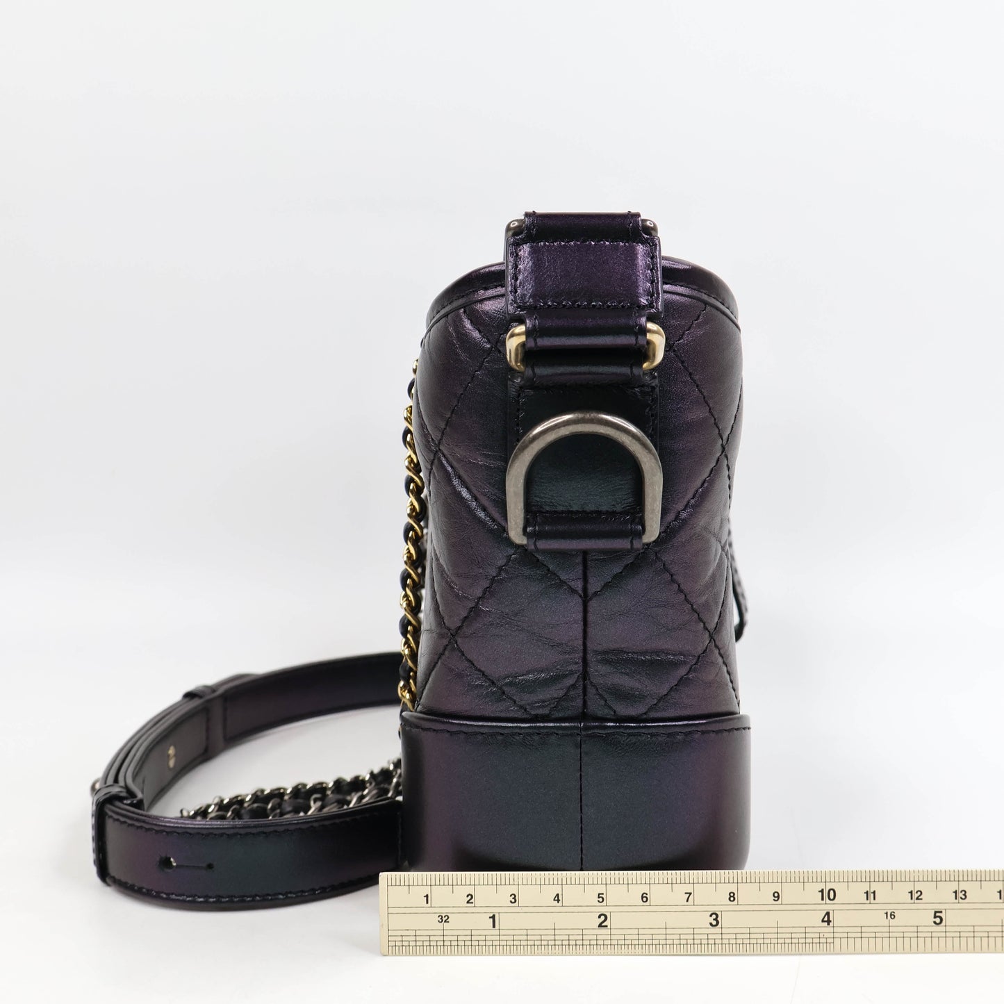 Chanel Gabrielle Small Iridescent Purple Lamb