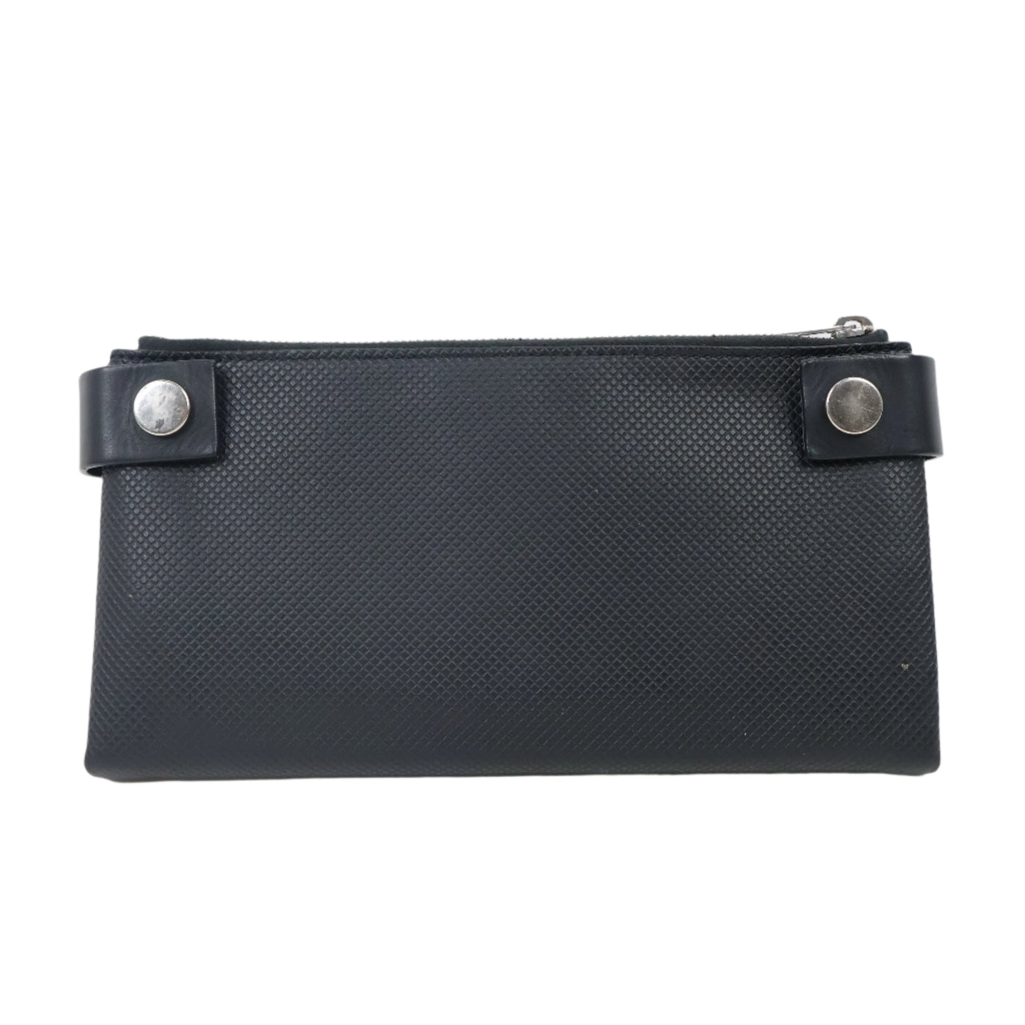 Bottega Veneta Long Wallet Tri-Fold Zip Black