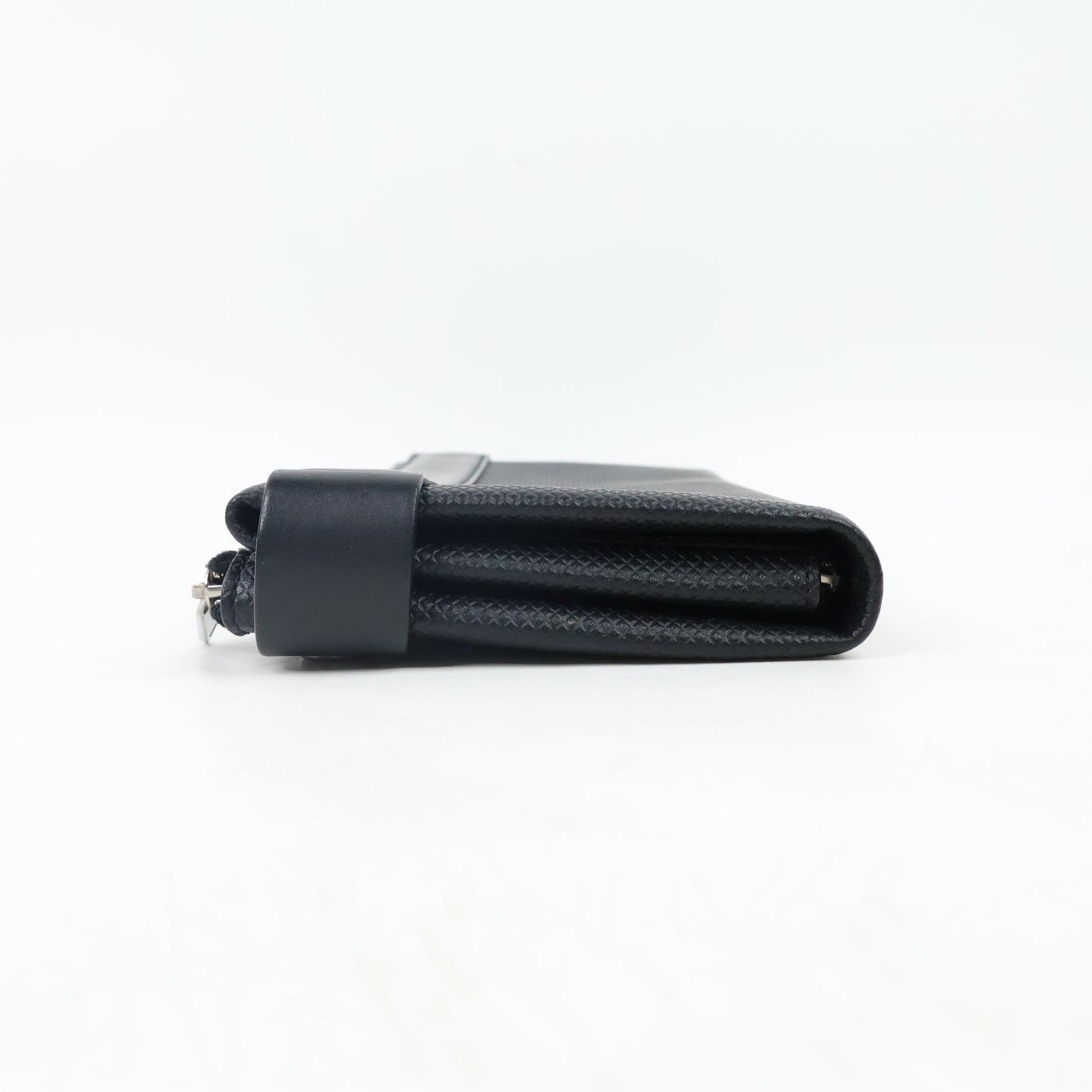 Bottega Veneta Long Wallet Tri-Fold Zip Black