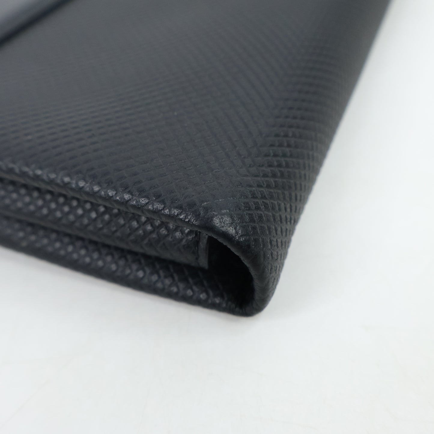 Bottega Veneta Long Wallet Tri-Fold Zip Black