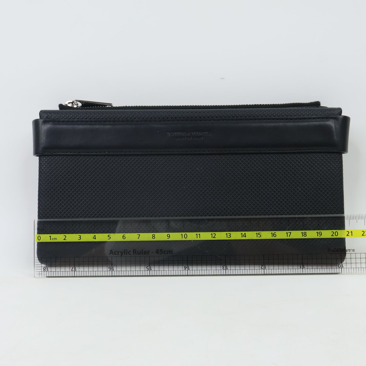 Bottega Veneta Long Wallet Tri-Fold Zip Black