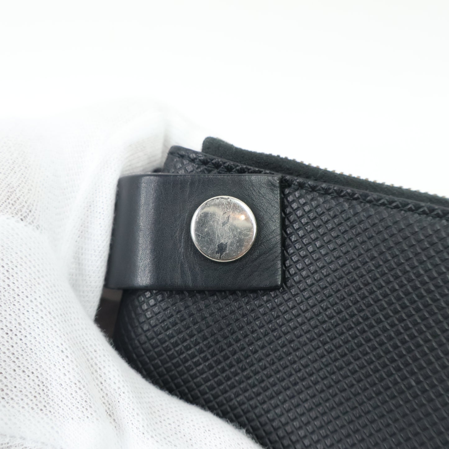 Bottega Veneta Long Wallet Tri-Fold Zip Black