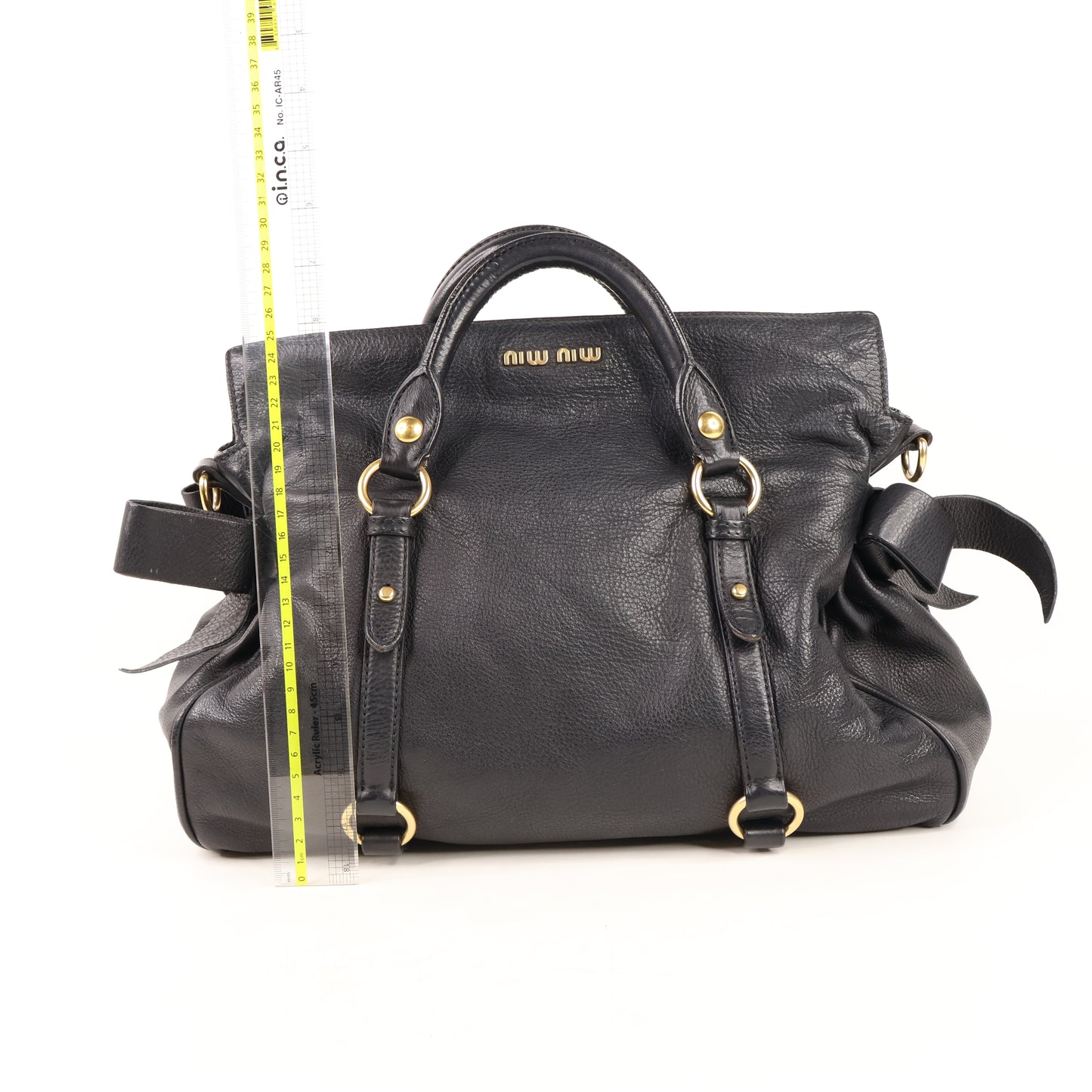 Miu Miu Bow Bag Medium Black