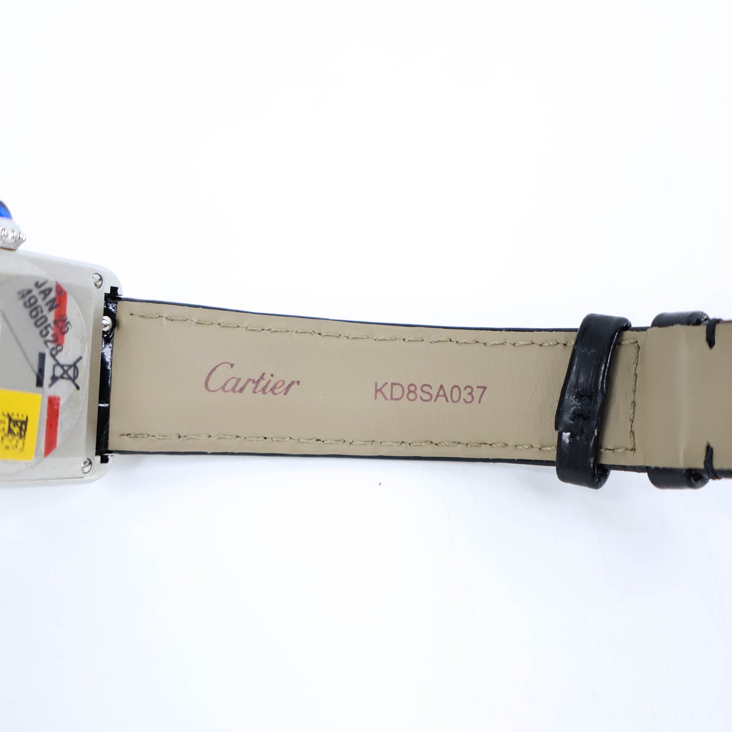 Cartier Watch Tank Must PM Alligator Black Steel