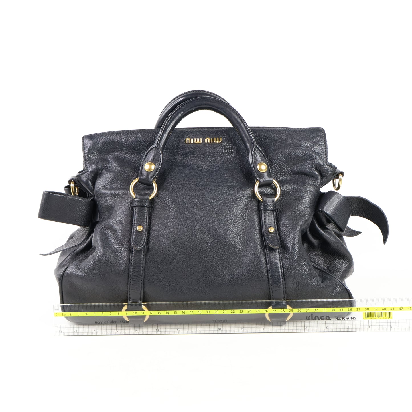 Miu Miu Bow Bag Medium Black