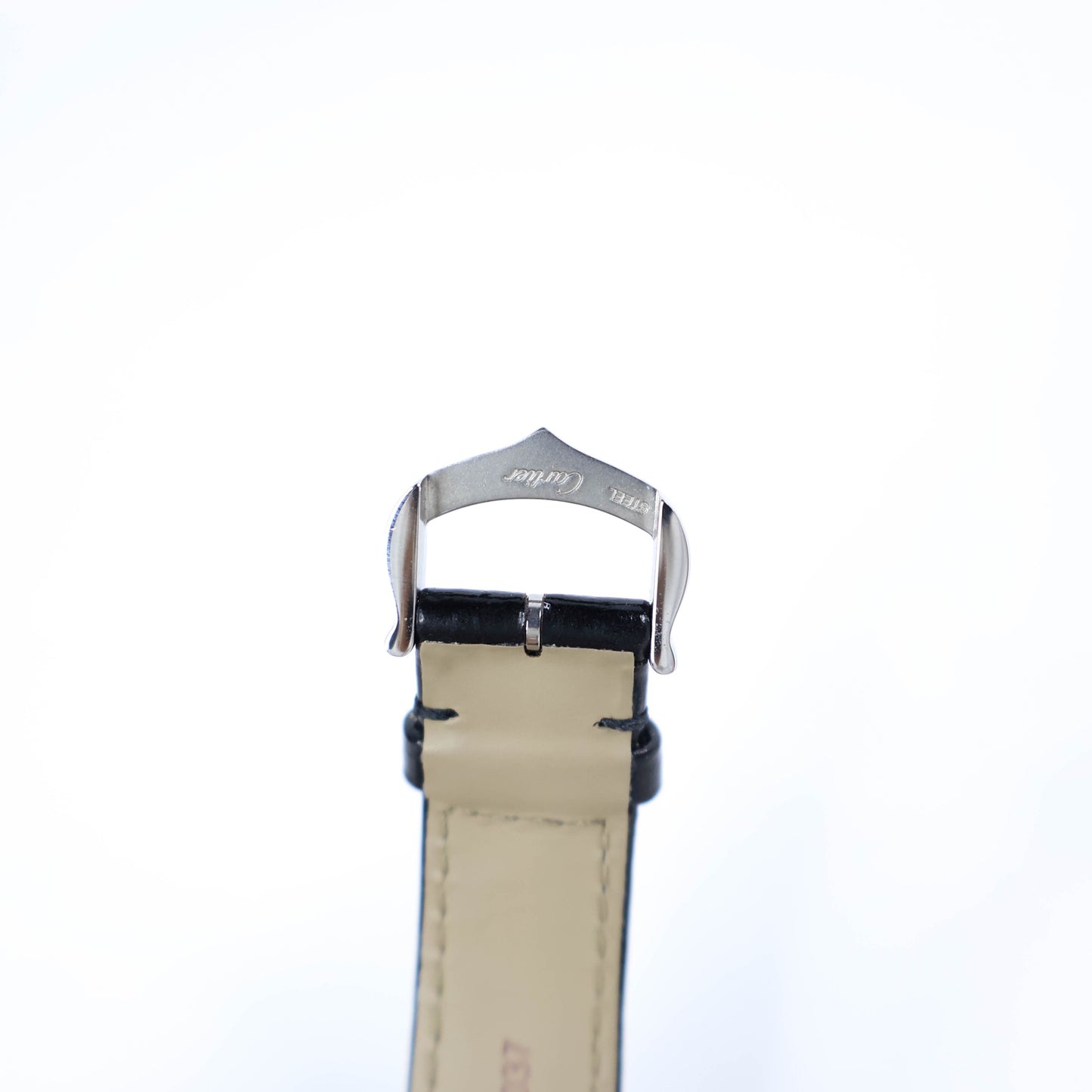 Cartier Watch Tank Must PM Alligator Black Steel