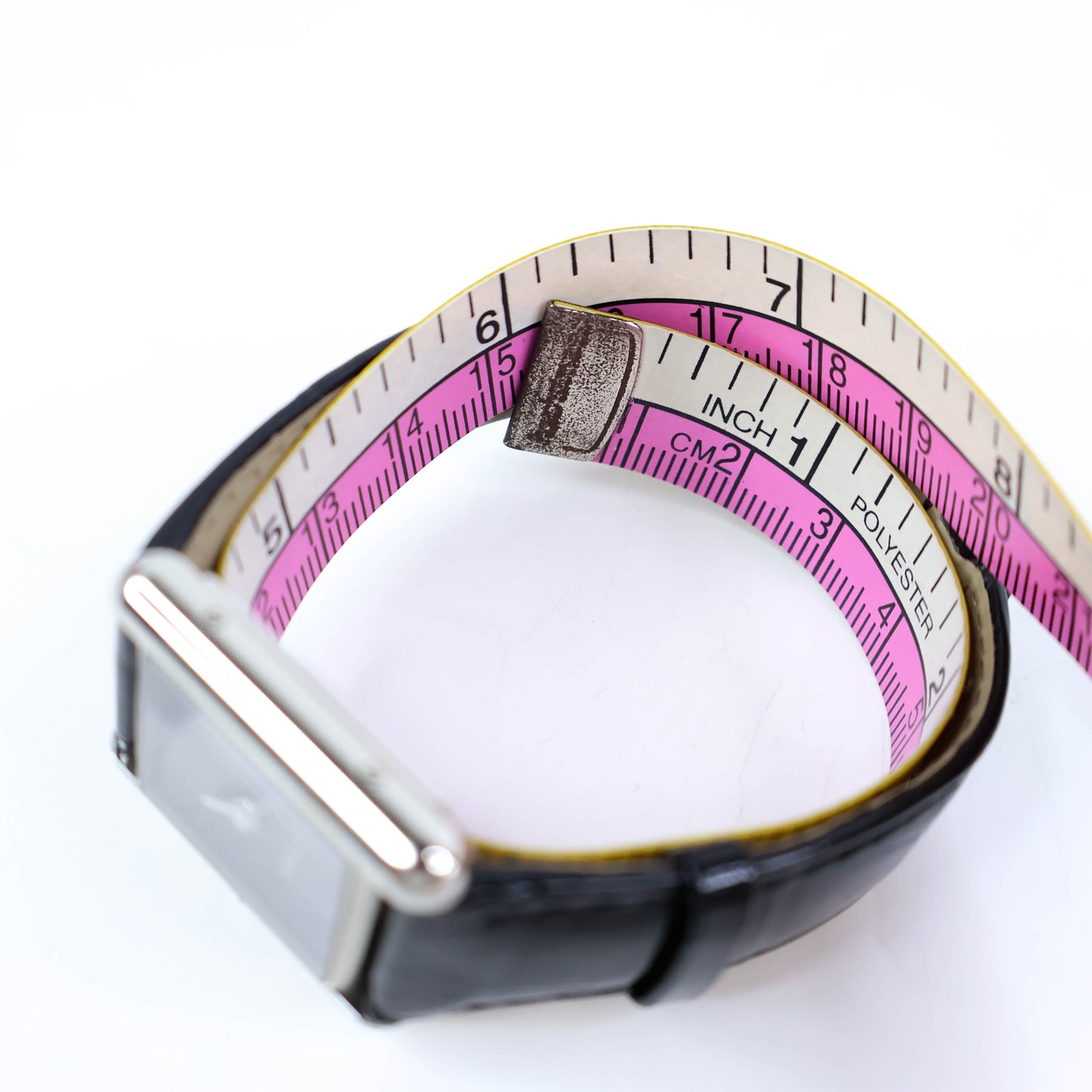 Cartier Watch Tank Must PM Alligator Black Steel