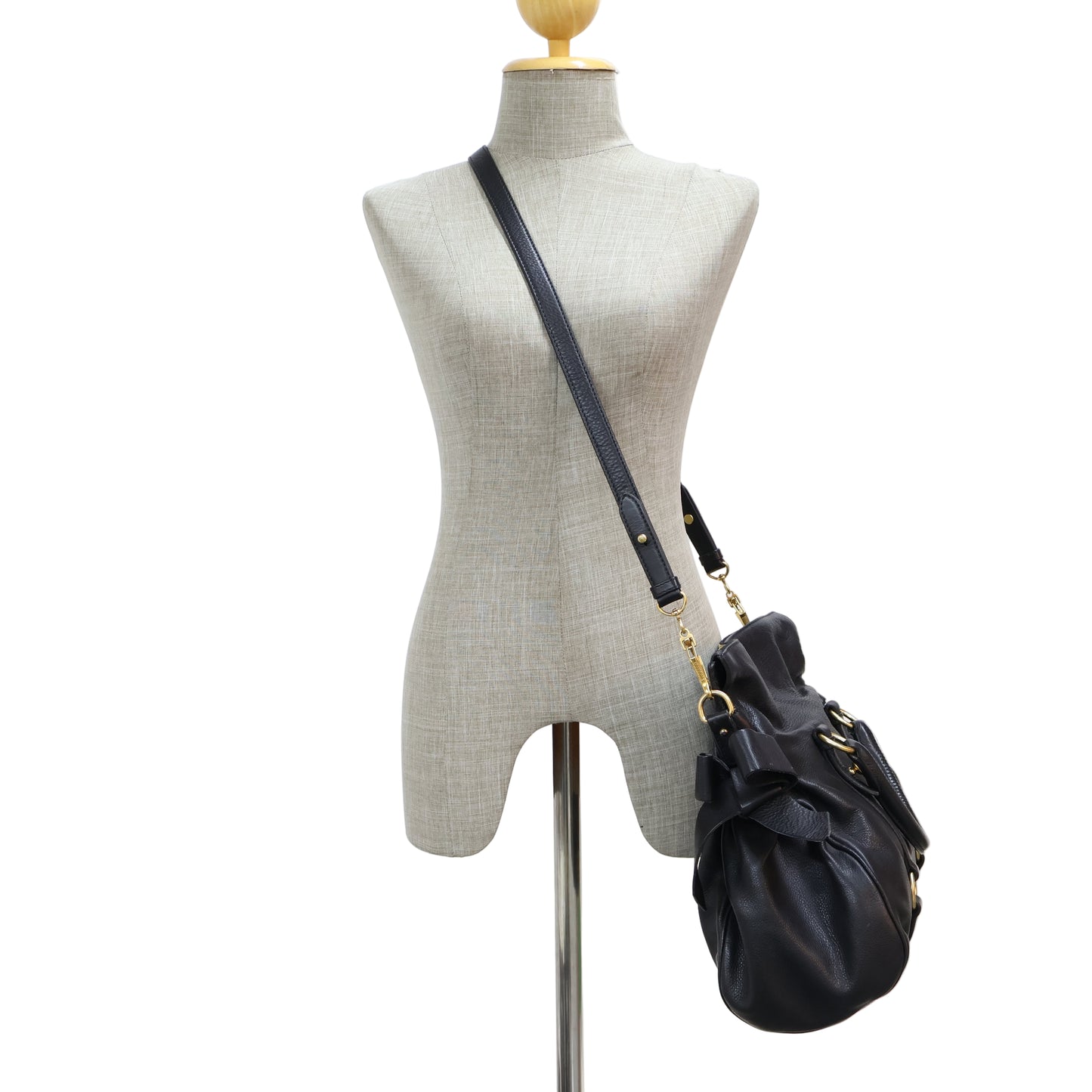 Miu Miu Bow Bag Medium Black