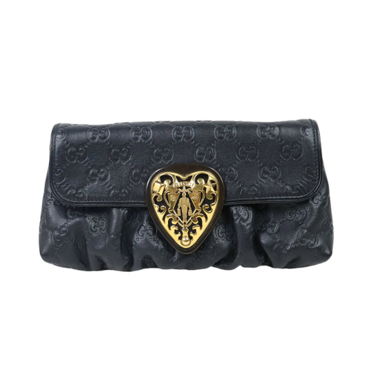 Gucci Pochette Leather Black