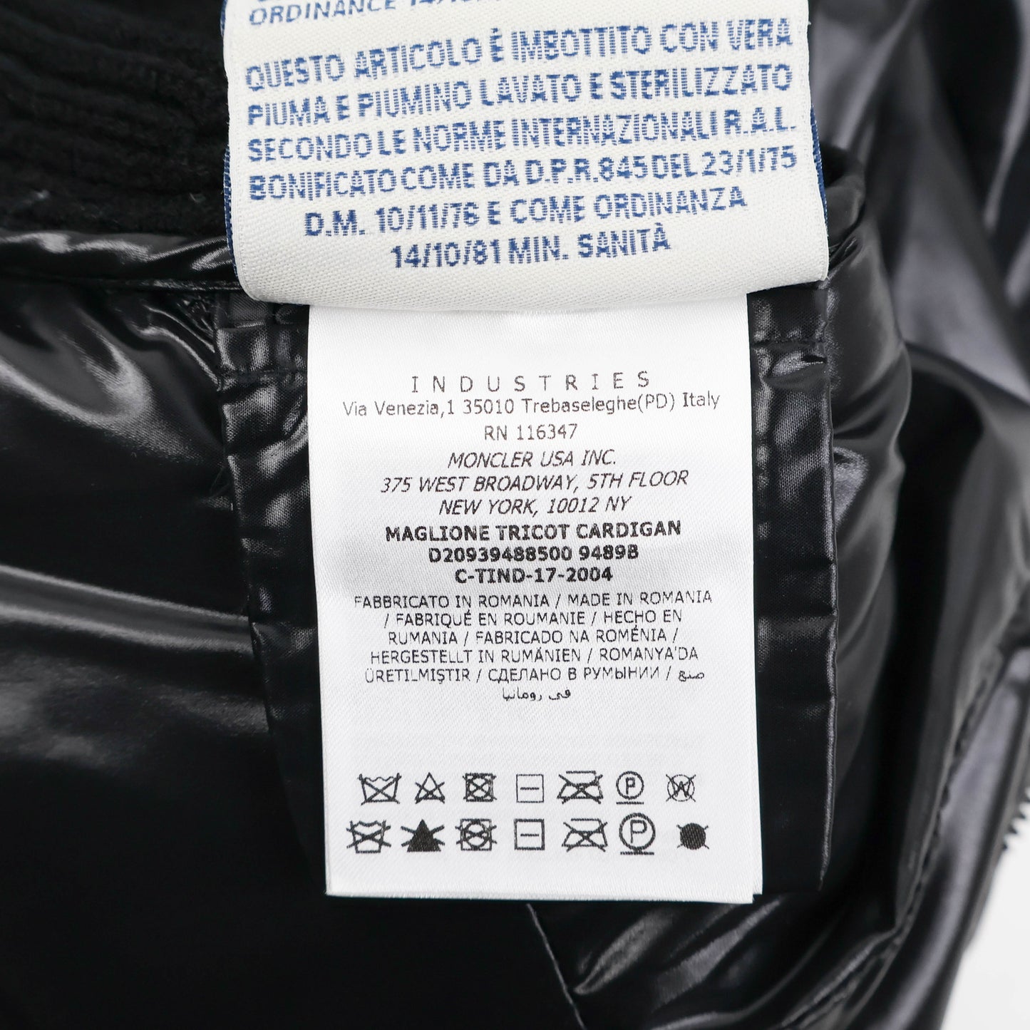 Moncler Jacket Black Knit