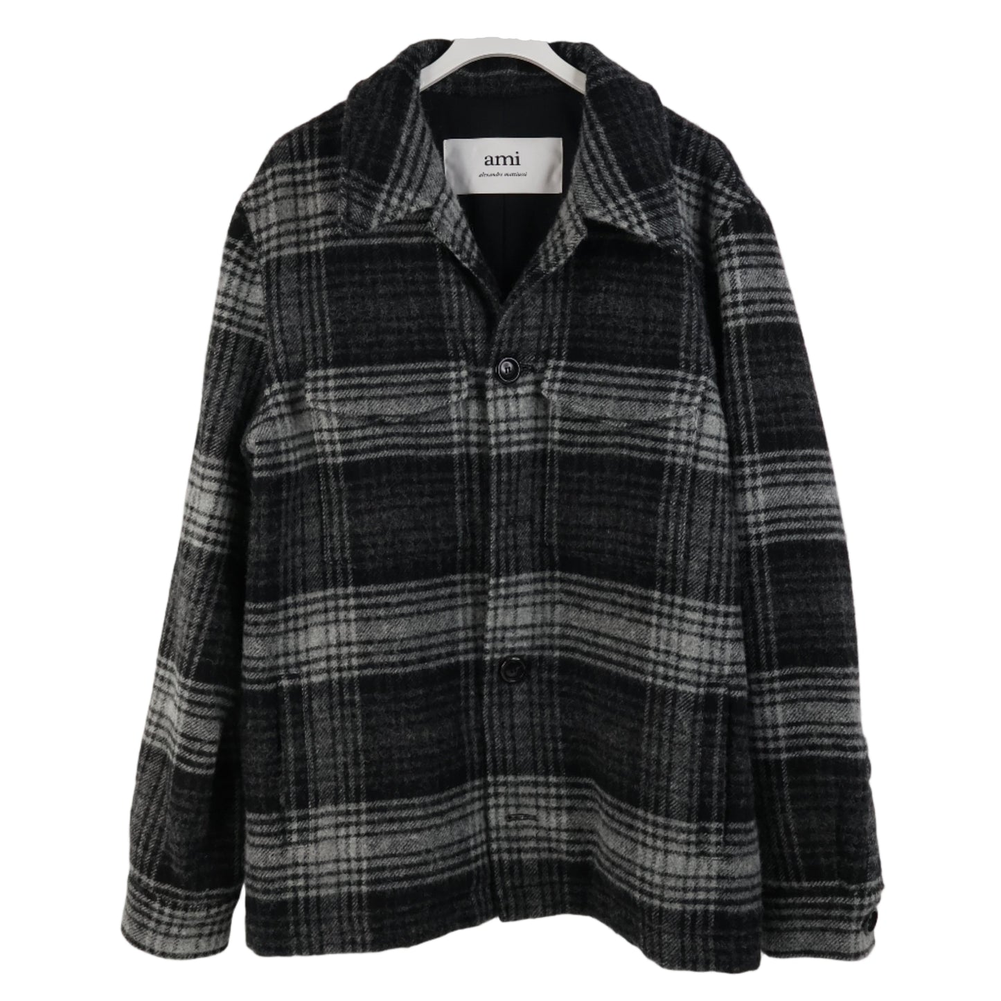 Ami Jacket Wool Black/Grey