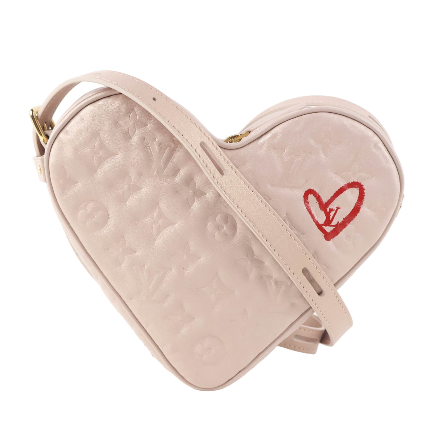 Louis Vuitton Sac Coeur Fall In Love Emprainte Light Pink