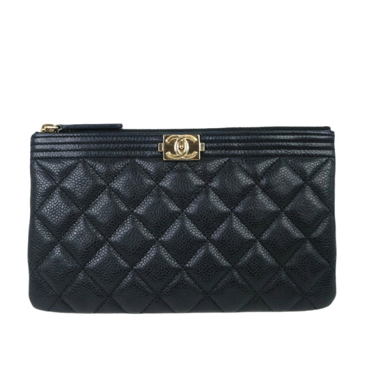 Chanel Boy  Small  O-Case Black