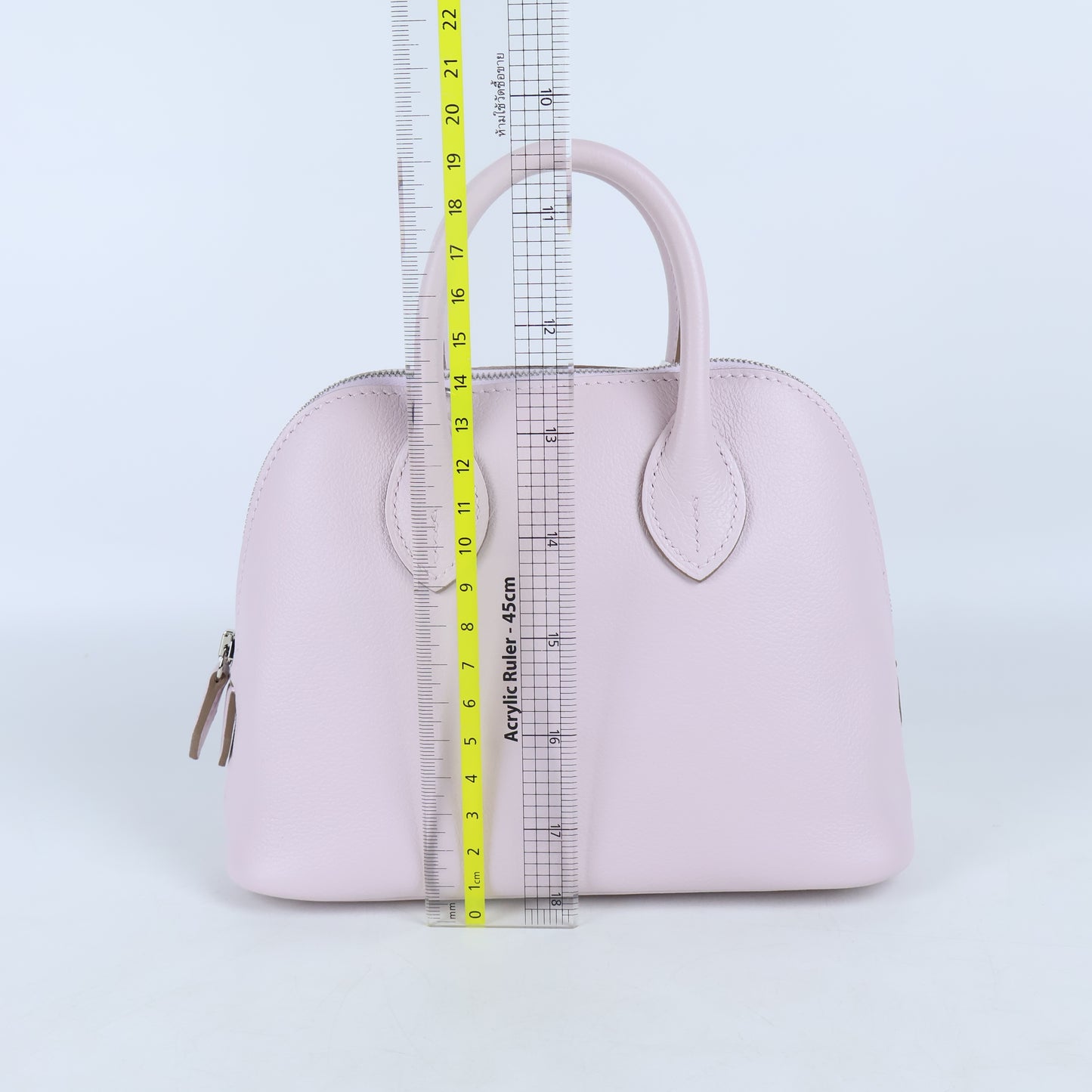 Hermes Bolide 1923 Mini Mauve Pale Evercolor PHW