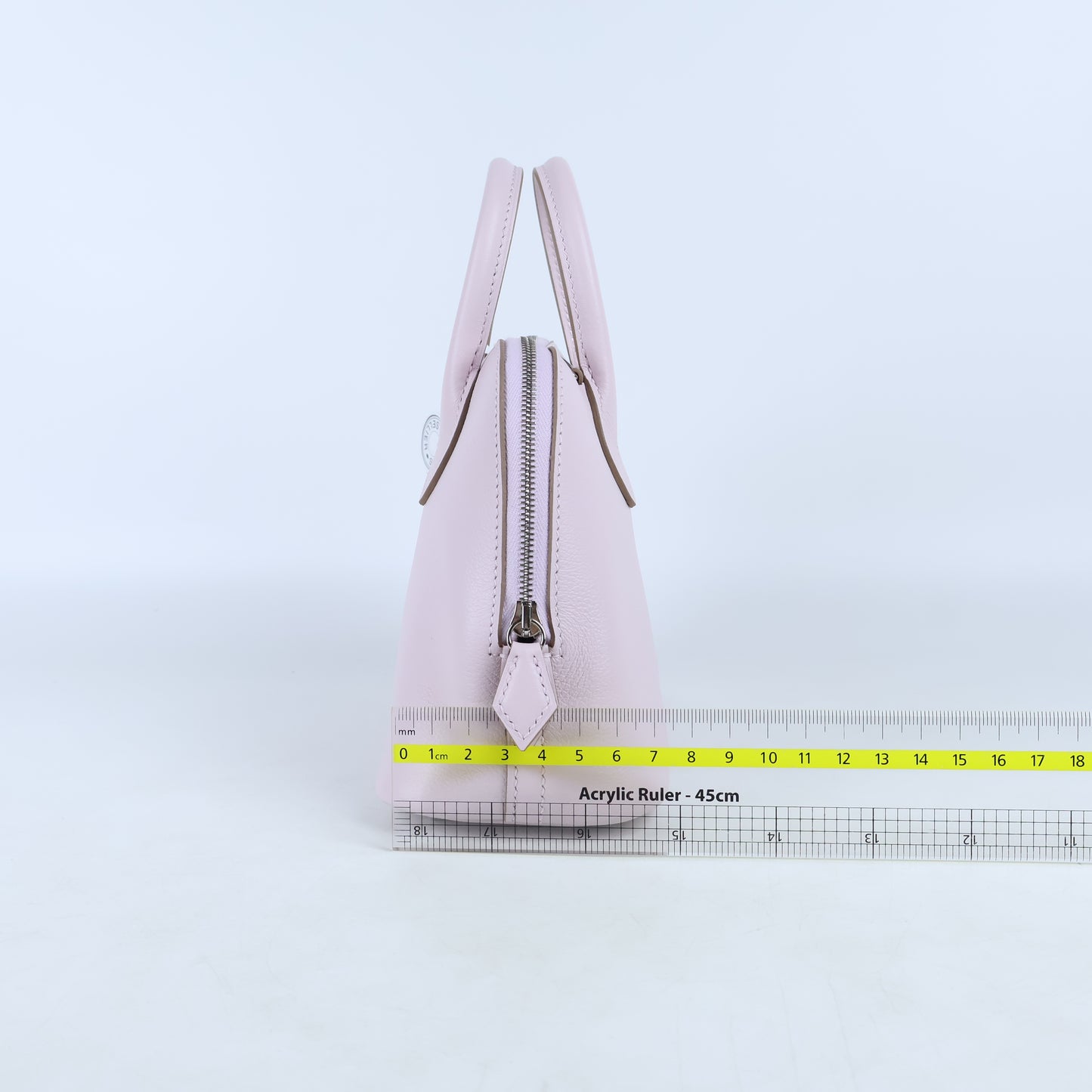 Hermes Bolide 1923 Mini Mauve Pale Evercolor PHW