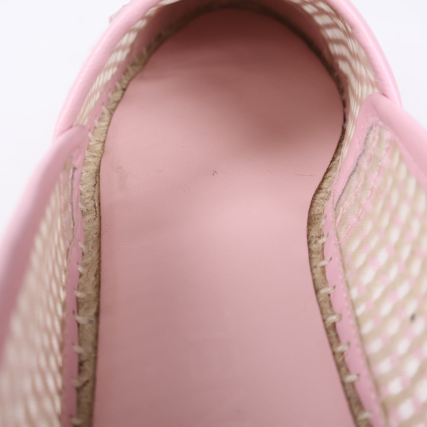 Chanel Espadrilles Mesh Light Pink Beige 37