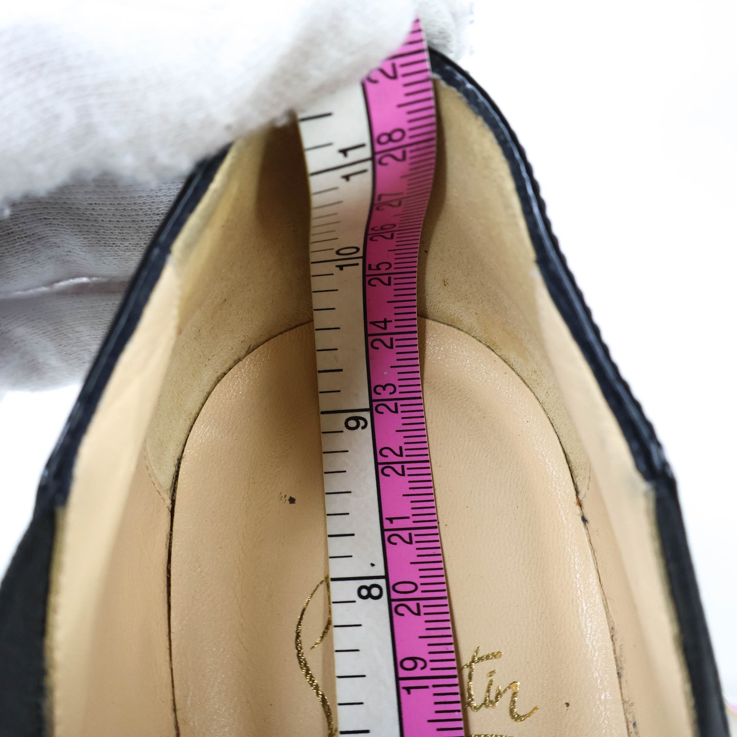 Christian Loubouin Boots Patent Black 38