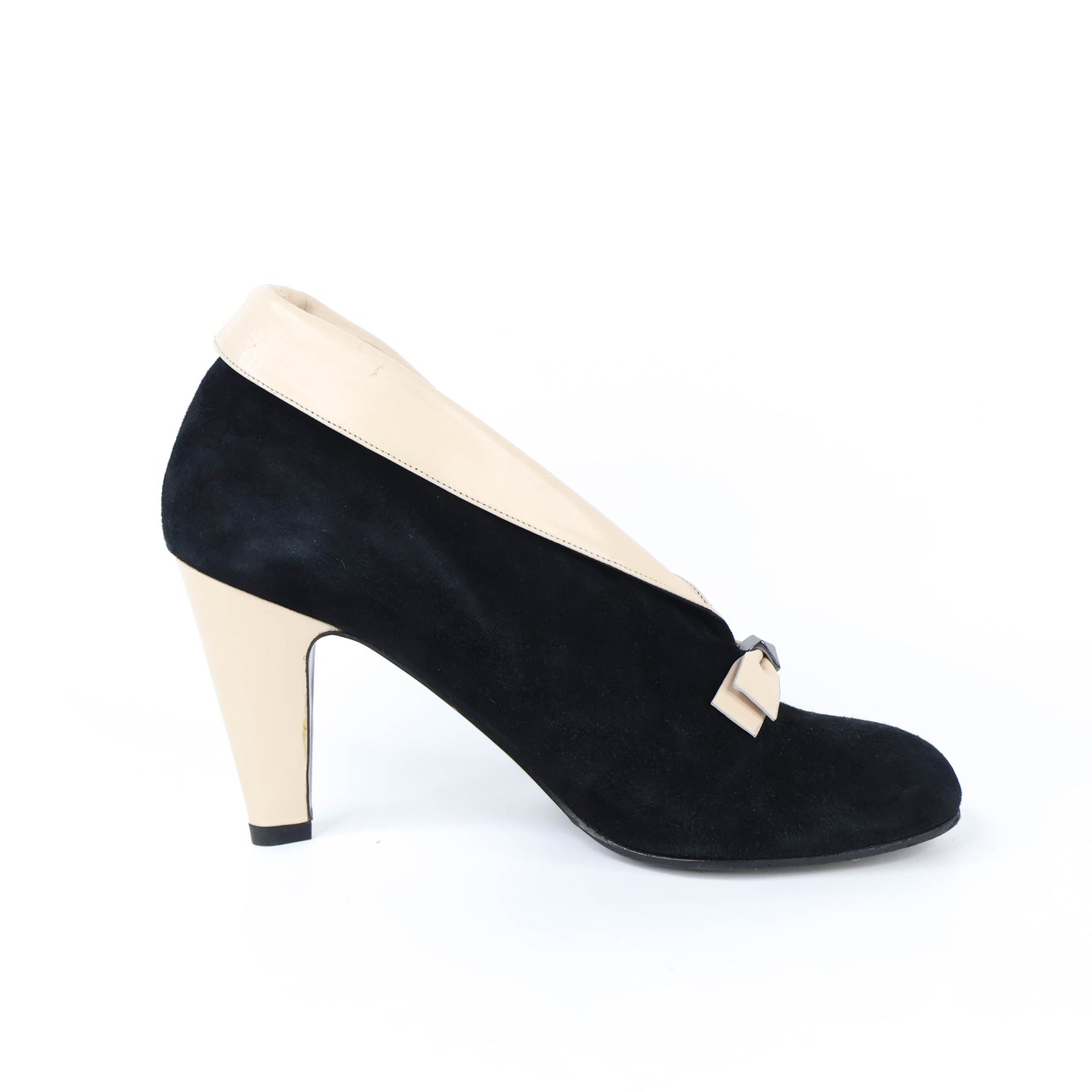 Marc Jacobs Black/Beige Suede 38