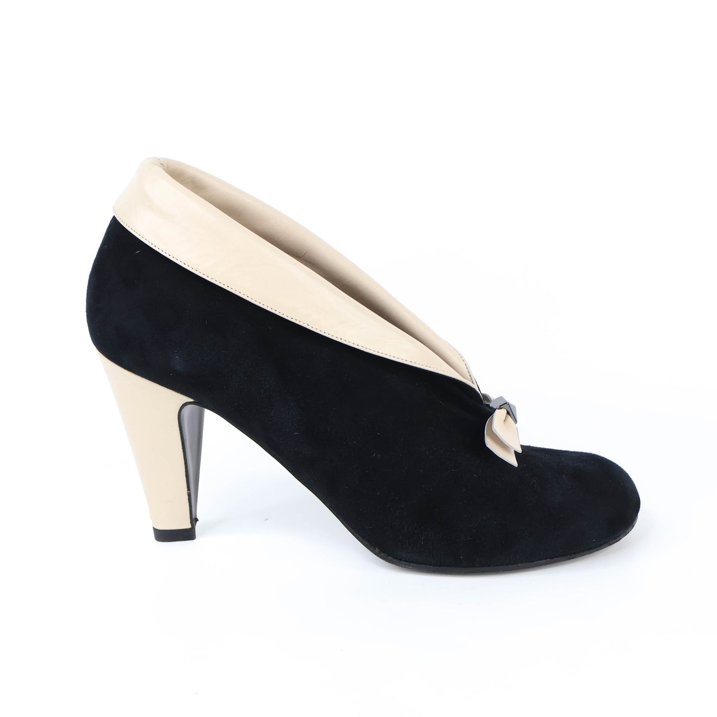 Marc Jacobs Black/Beige Suede 38