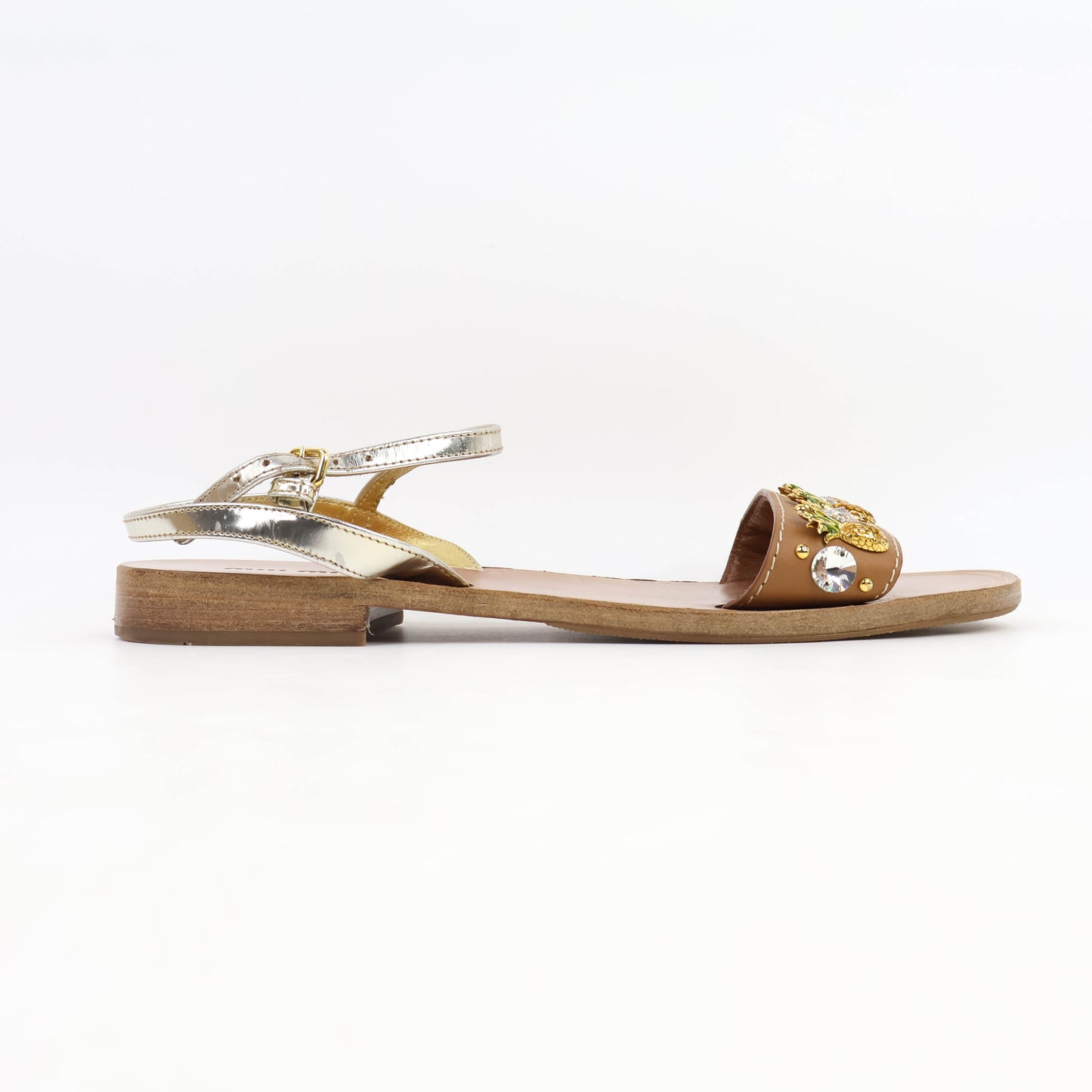 Miu Miu Sandals Pineapple Crystal 39.5
