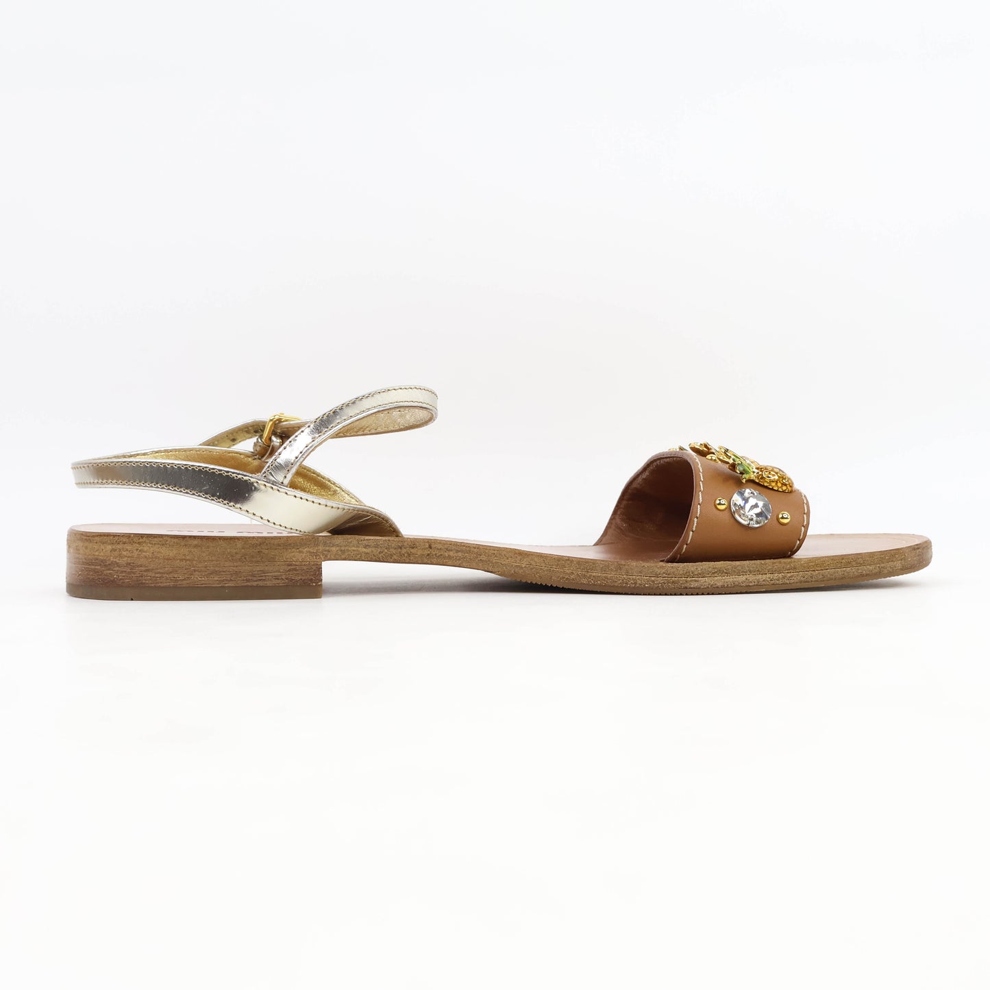 Miu Miu Sandals Pineapple Crystal 39.5