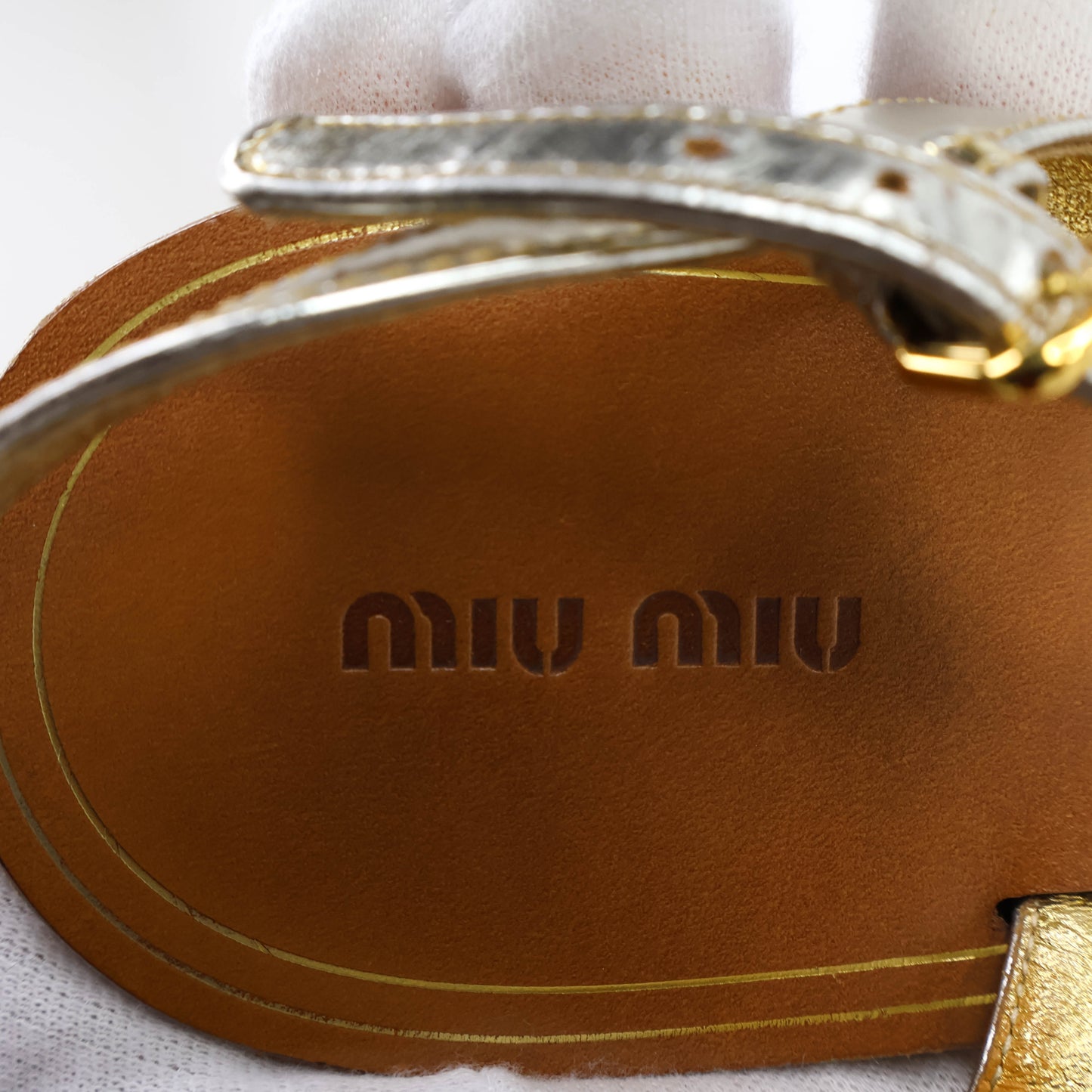 Miu Miu Sandals Pineapple Crystal 39.5
