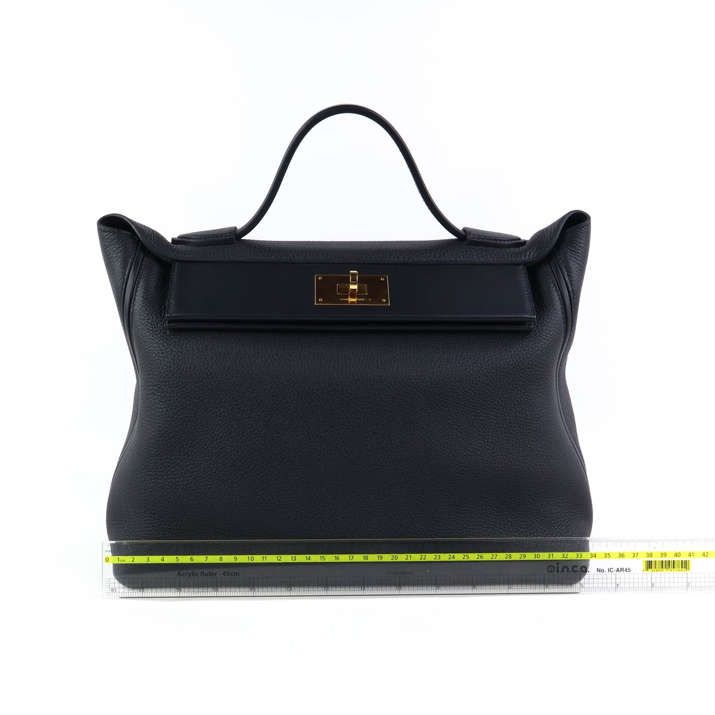 Hermes 24/24-35 Togo Swift Black GHW