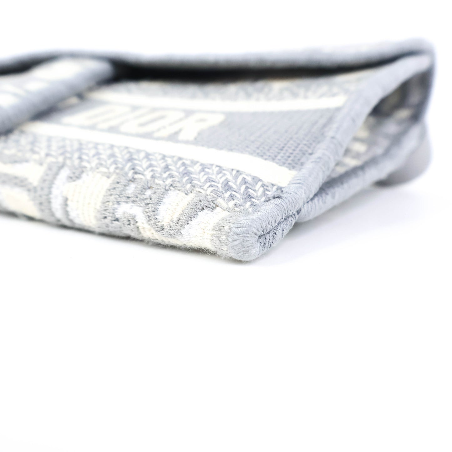 Christian Dior Oblique Saddle Wallet Grey