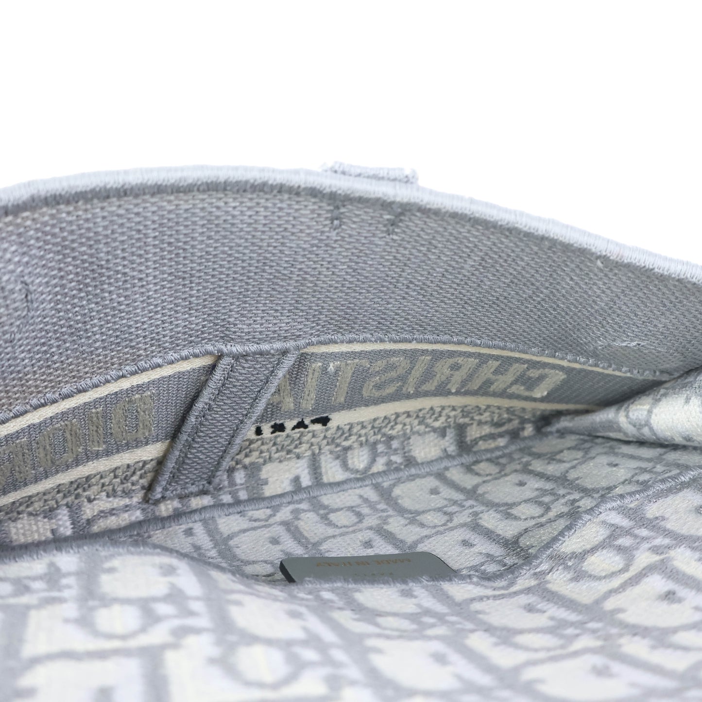 Christian Dior Oblique Saddle Wallet Grey