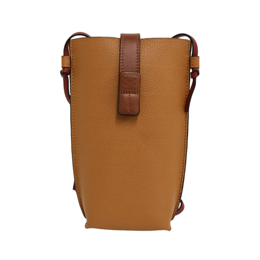 Loewe Phone Holder With Strap Tan