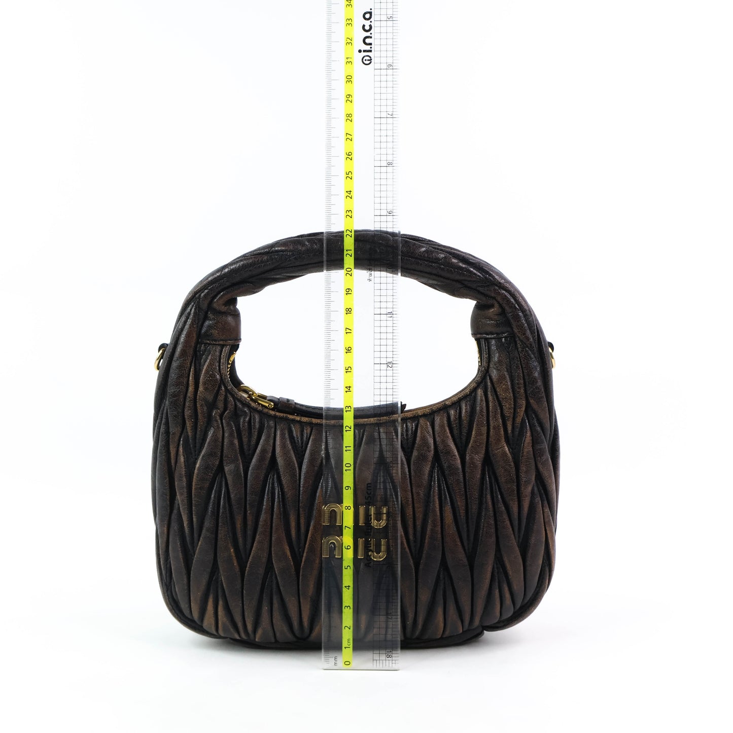 Miu Miu Wander Matelasse Coffee