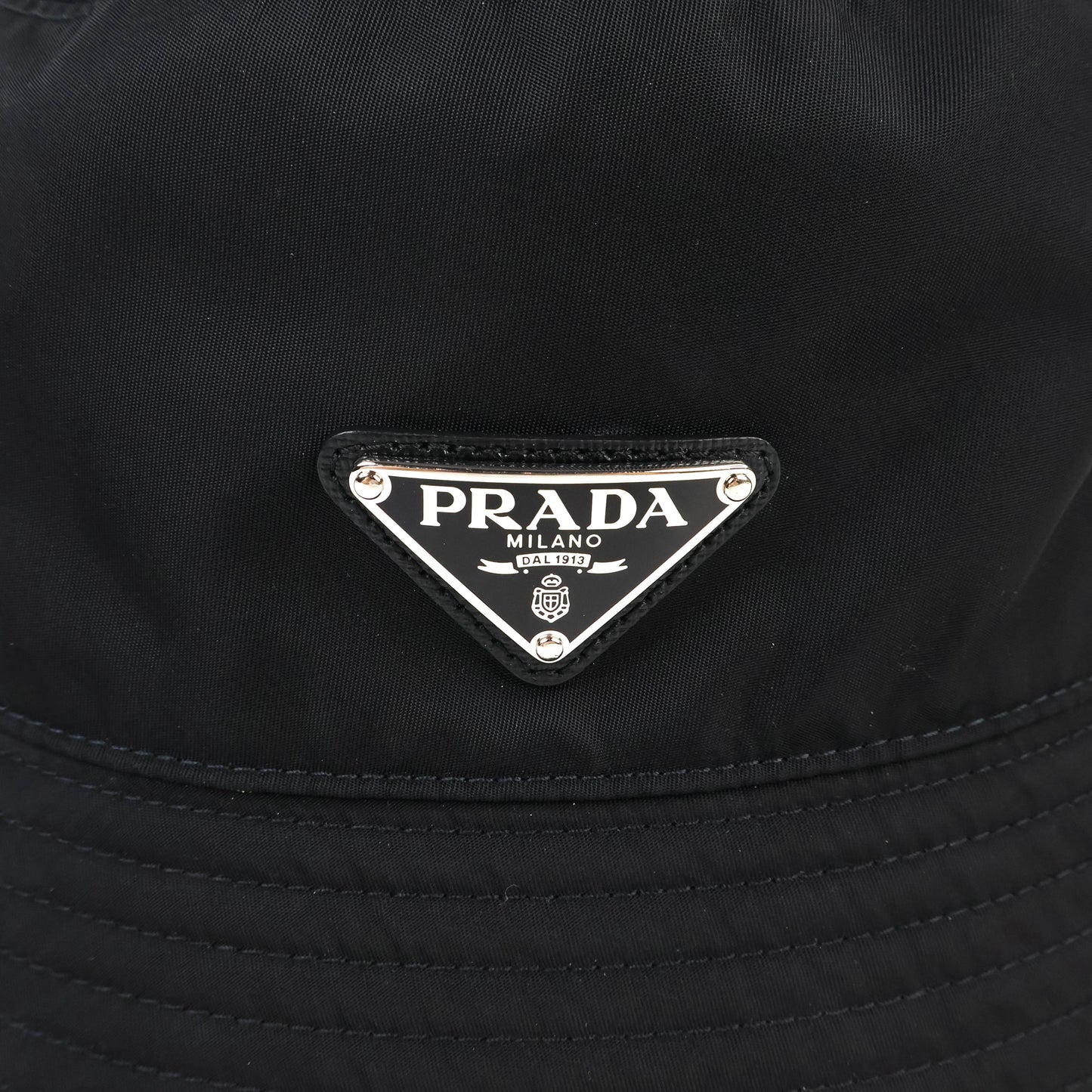 Prada Bucket Hat Nylon Black Re-Nylon