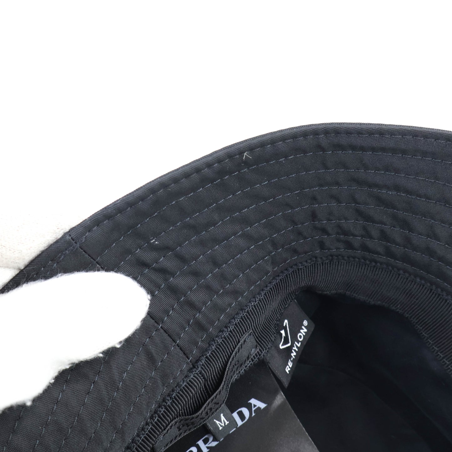 Prada Bucket Hat Nylon Black Re-Nylon