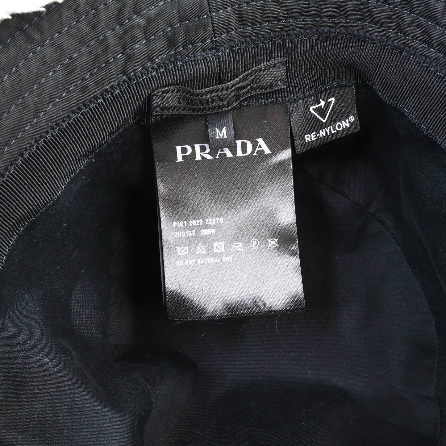Prada Bucket Hat Nylon Black Re-Nylon