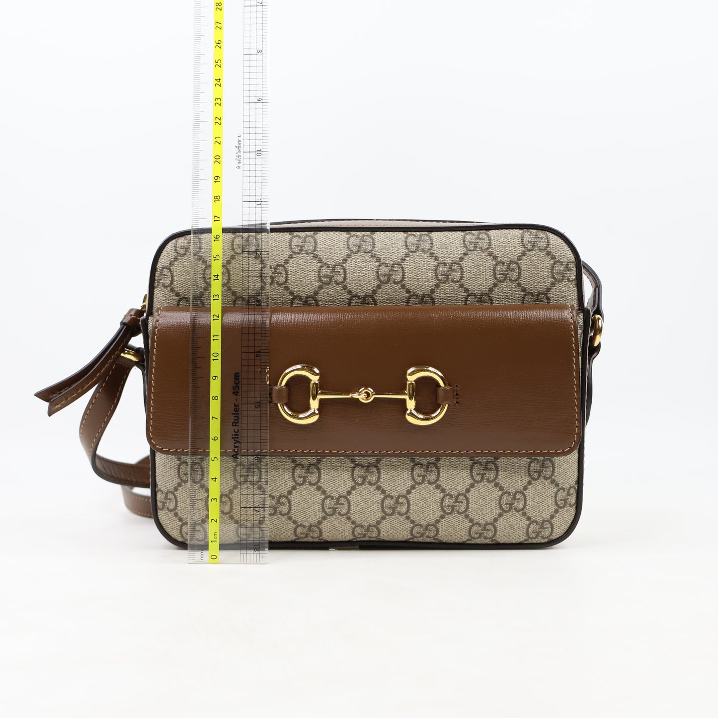 Gucci Horse Bit Camera Bag GG Canvas Brown