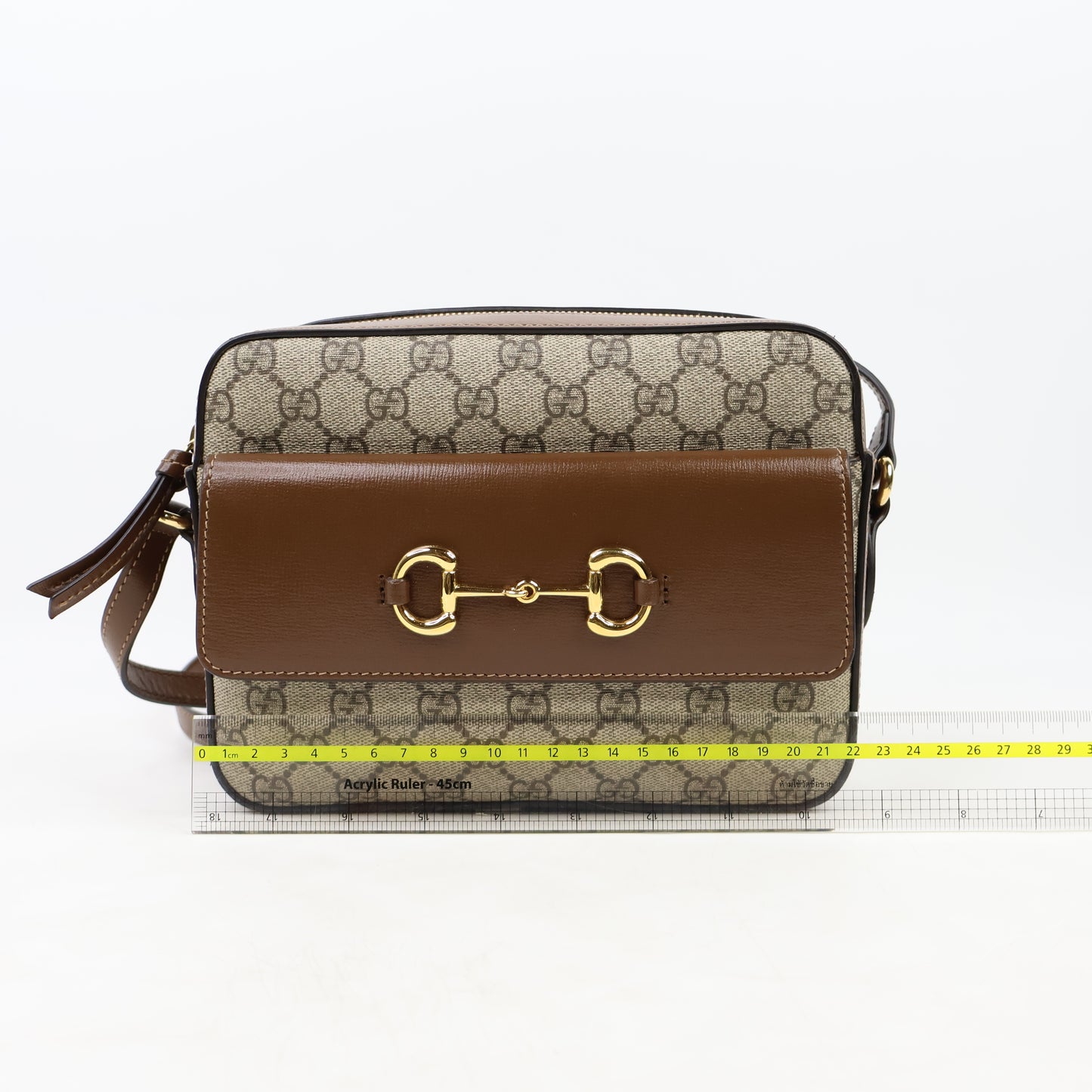Gucci Horse Bit Camera Bag GG Canvas Brown