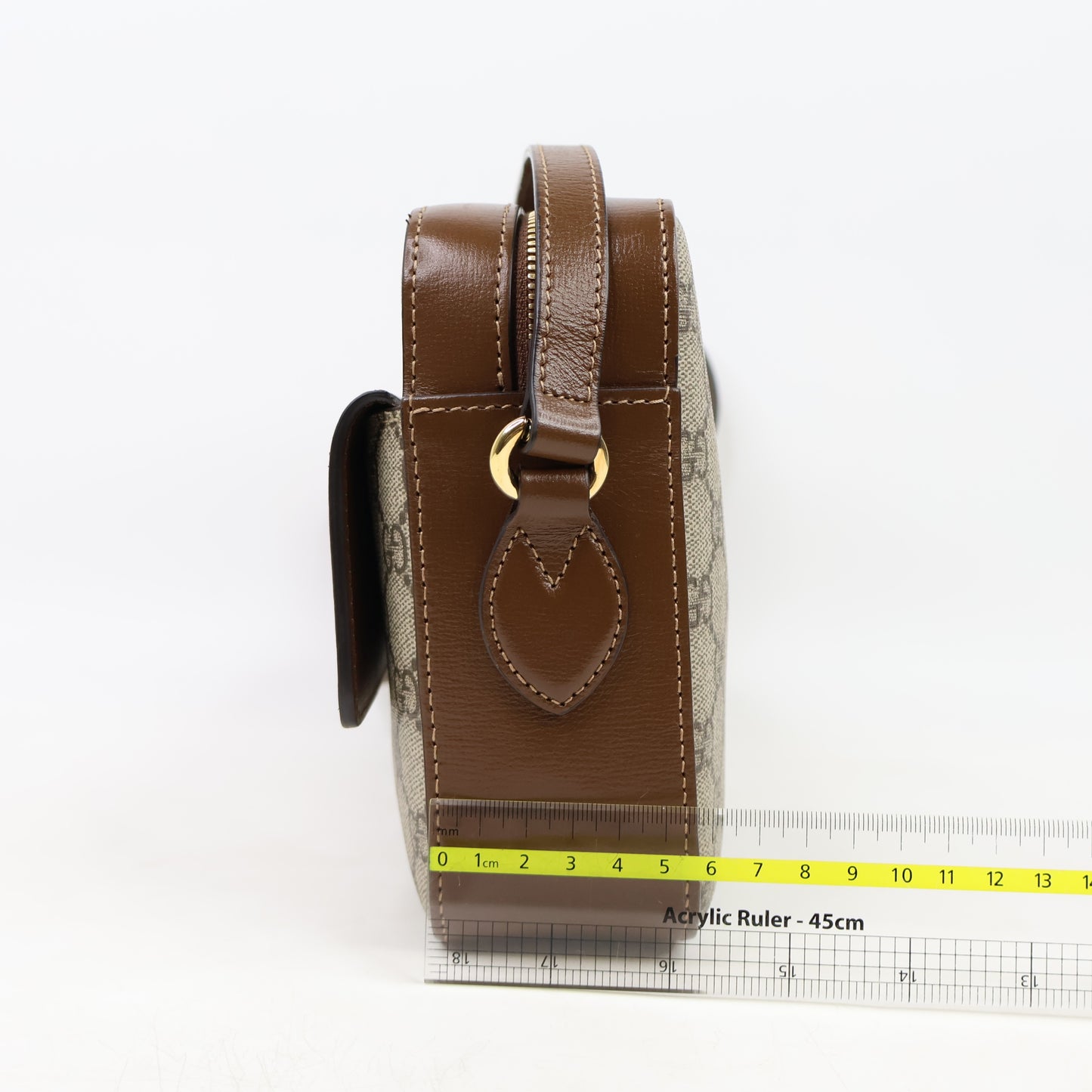 Gucci Horse Bit Camera Bag GG Canvas Brown