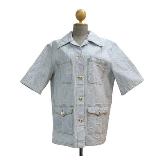 Gucci Denim Shirt "California Gucci" Size 44