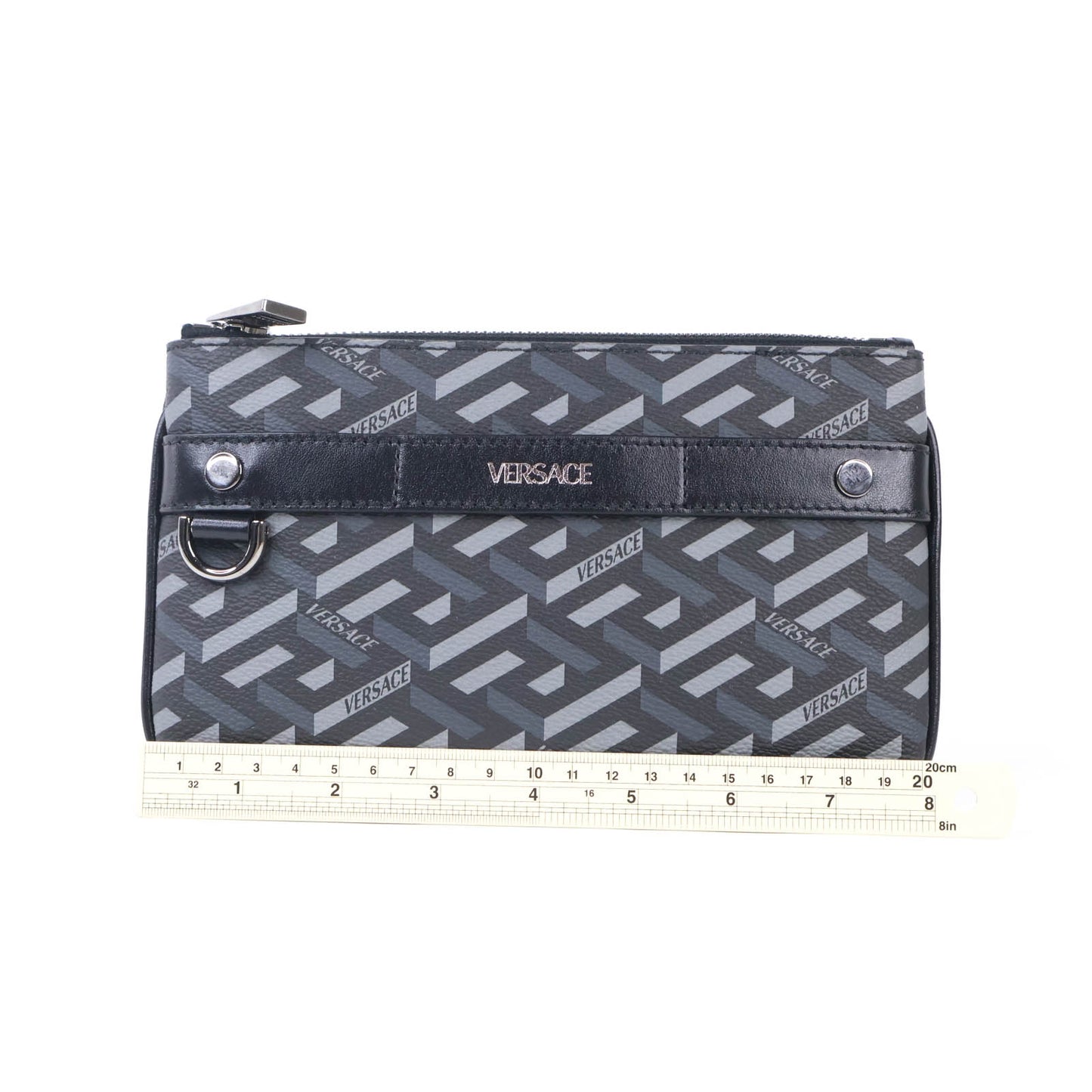 Versace Le Greca Signature Pouch Black