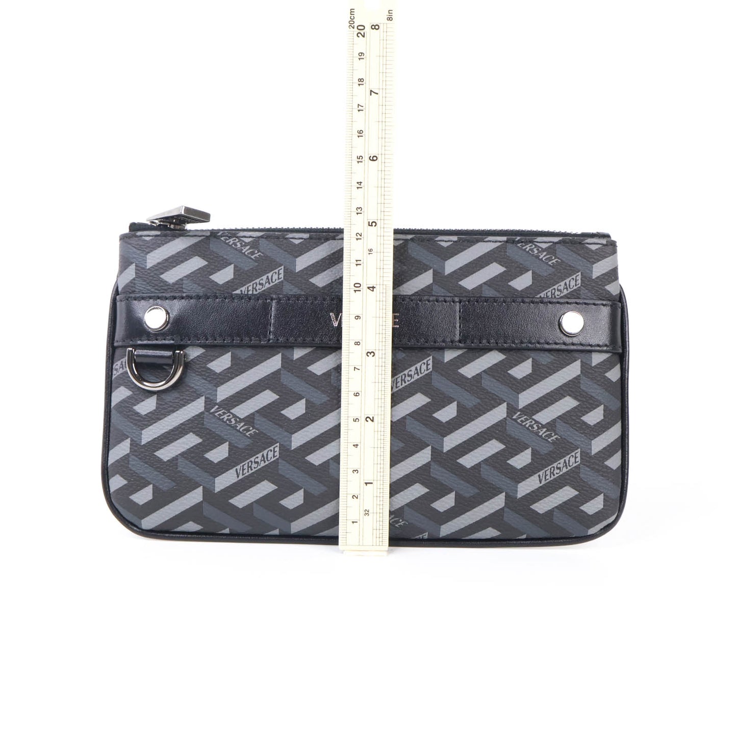 Versace Le Greca Signature Pouch Black