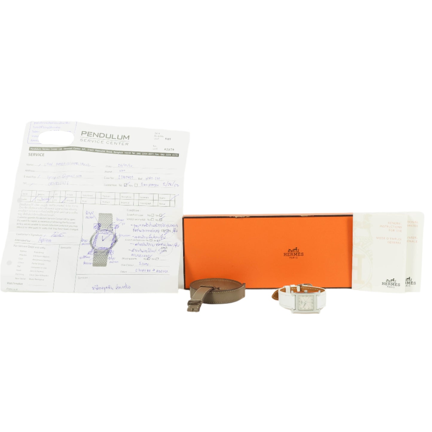 Hermes H-Hour Watch White