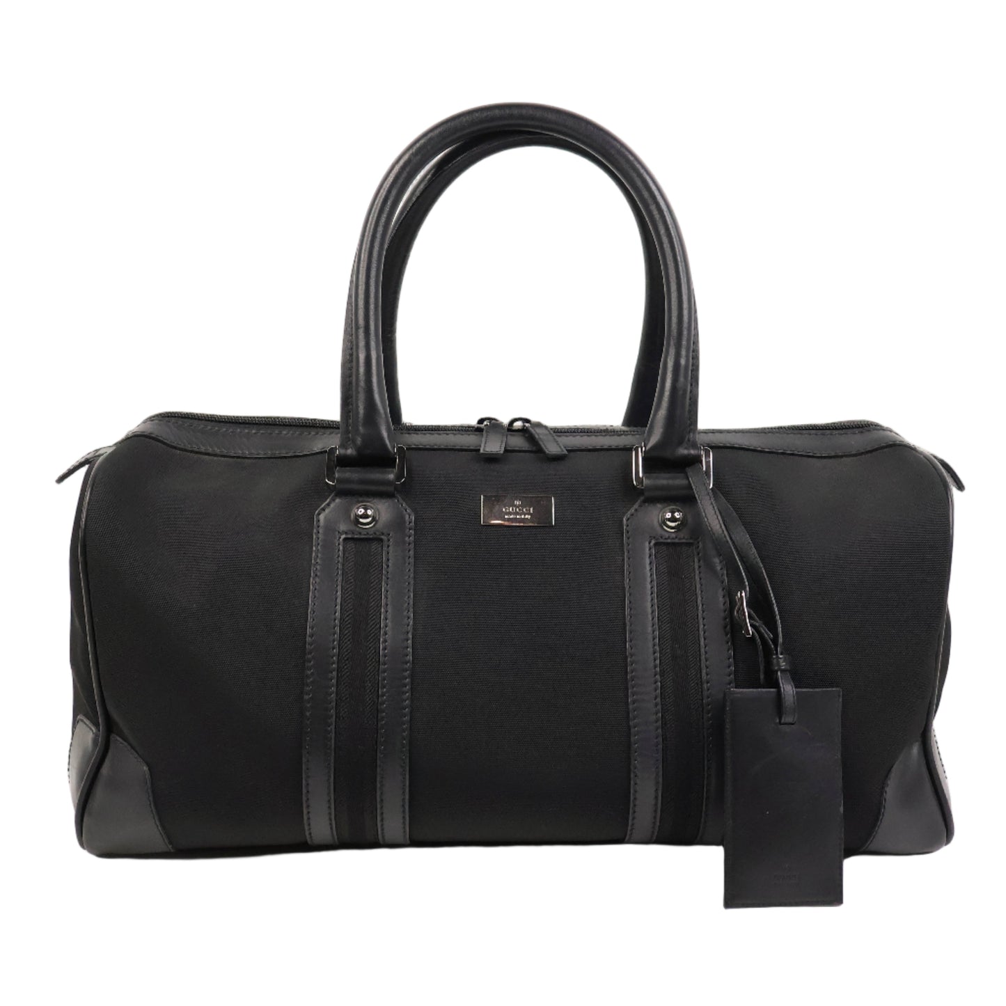 Gucci Boston Bag Nylon/Leather Black