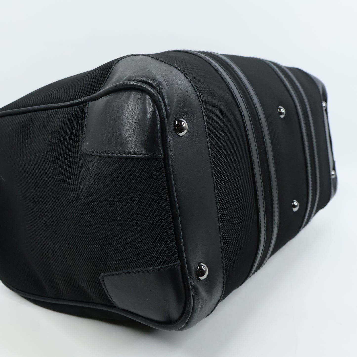 Gucci Boston Bag Nylon/Leather Black