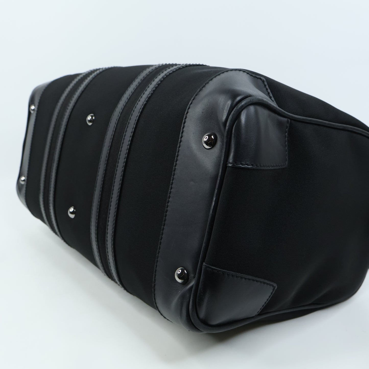 Gucci Boston Bag Nylon/Leather Black