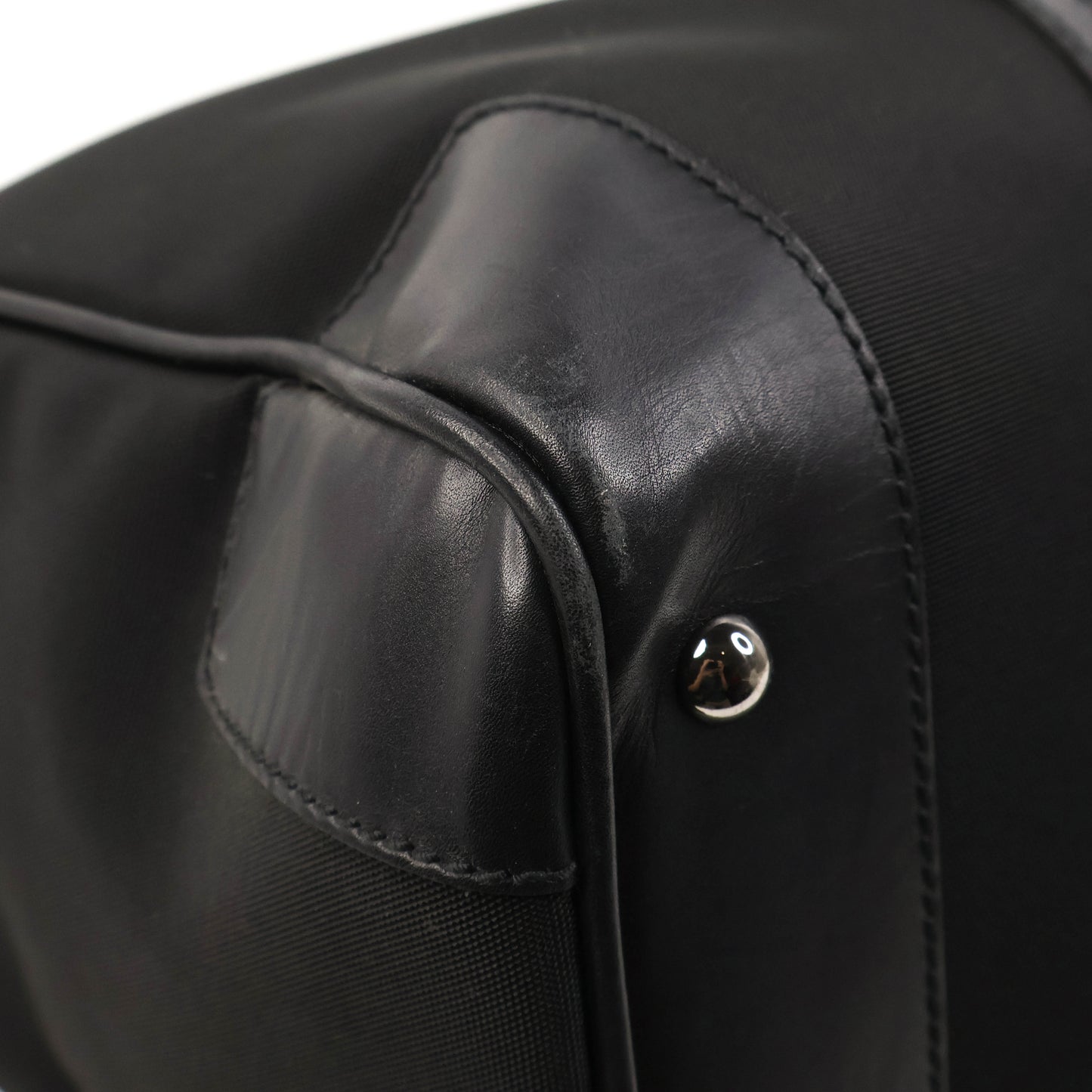 Gucci Boston Bag Nylon/Leather Black