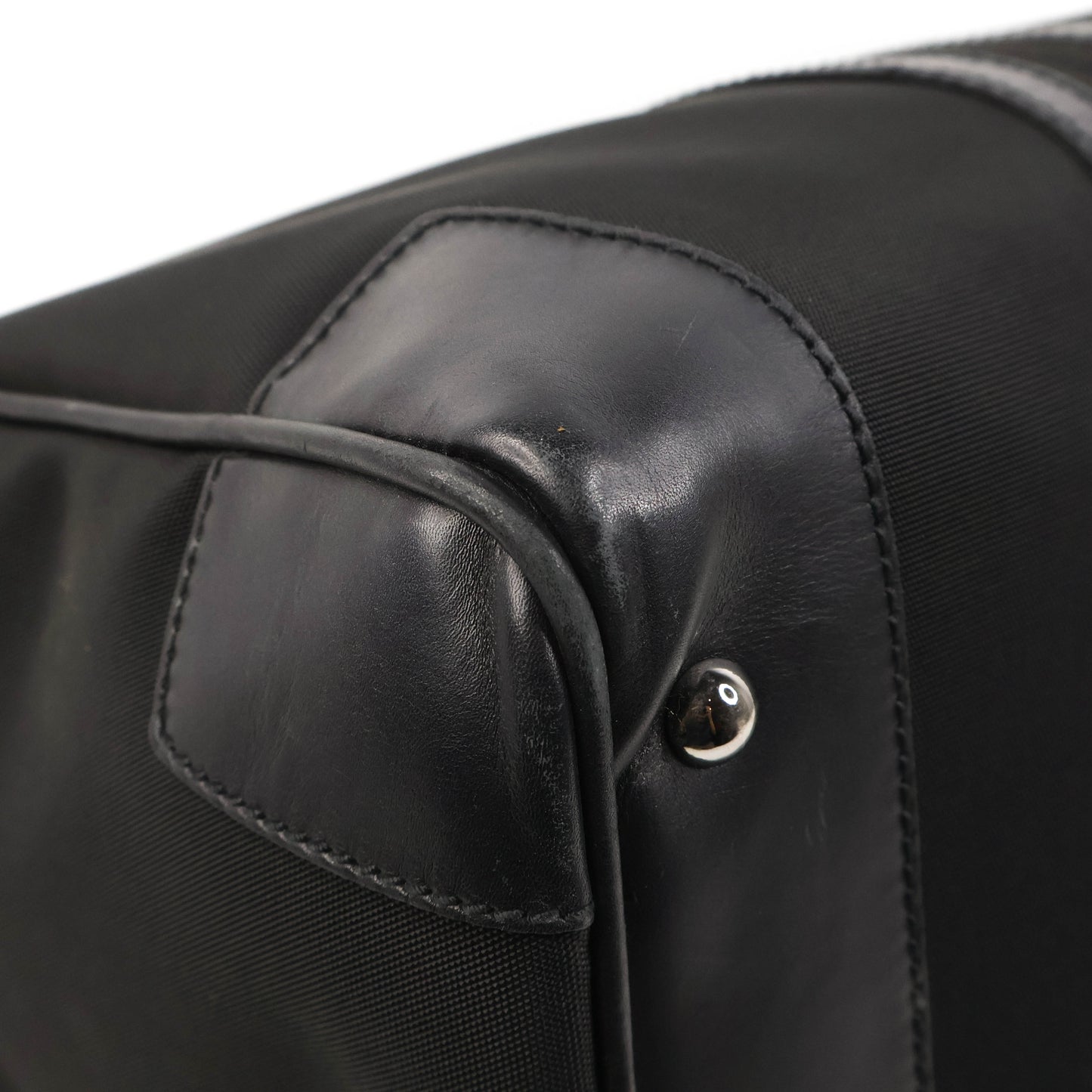 Gucci Boston Bag Nylon/Leather Black