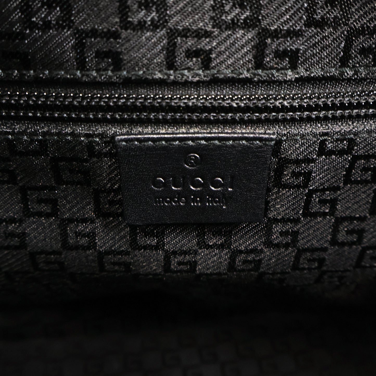 Gucci Boston Bag Nylon/Leather Black