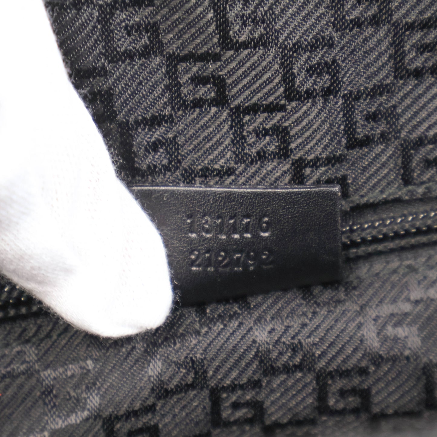 Gucci Boston Bag Nylon/Leather Black