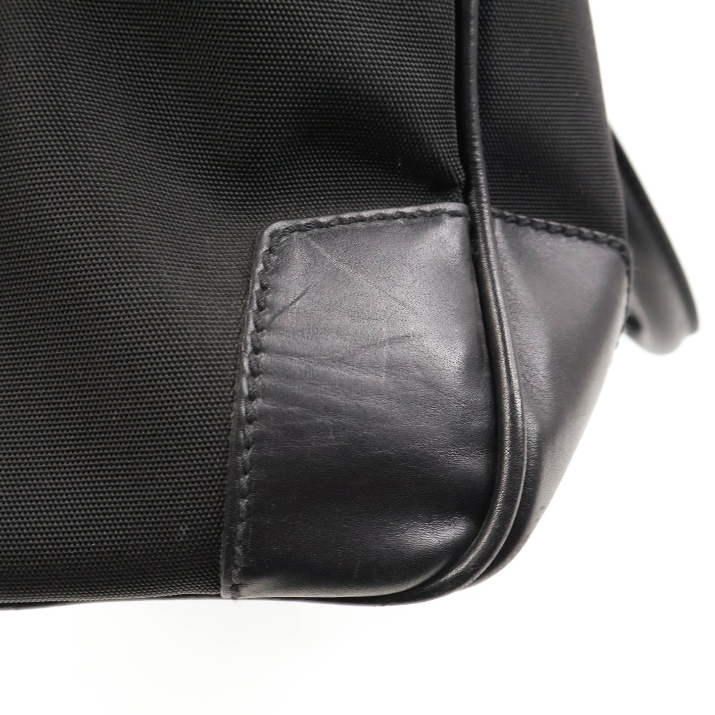 Gucci Boston Bag Nylon/Leather Black